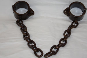 1 1/2" Wide Serious Bondage dungeon irons Collars